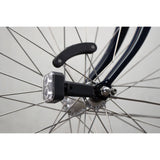 Dviračių apšvietimas AMS Pastovus plieninis raudonas baltas 4 dalis