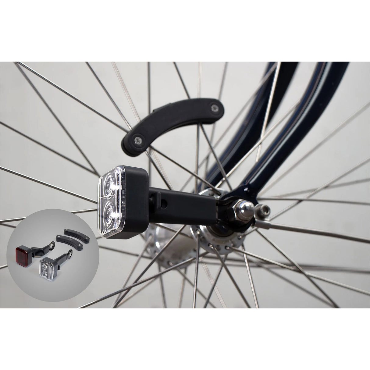 Reelight bicycle lighting Constant steel red white 4 -piece