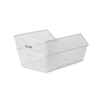 Basil Cento - Bicycle basket - On the back - White