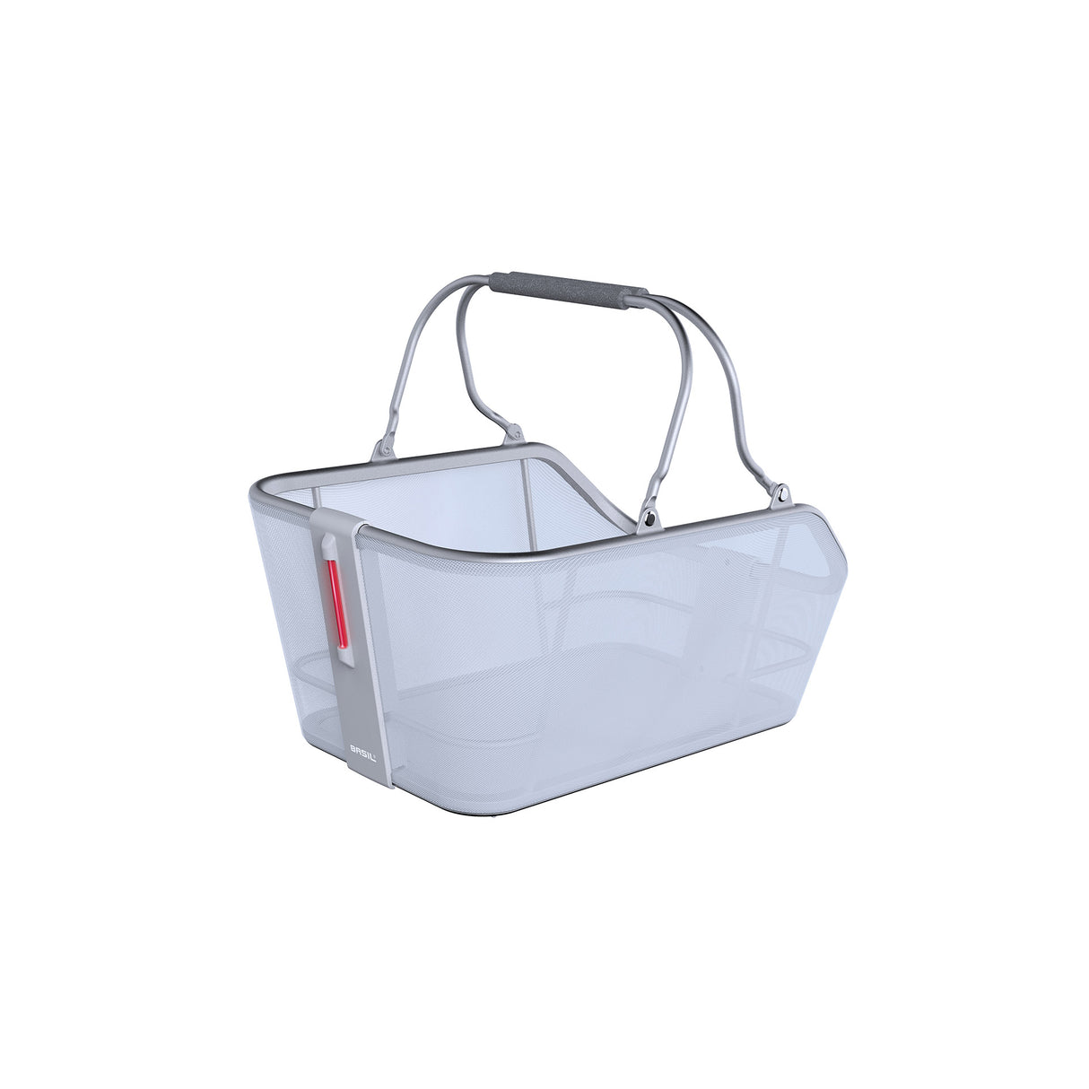 Basil Cento Tech Fiber Nordlicht MIK - bicycle basket - rear - blue silver