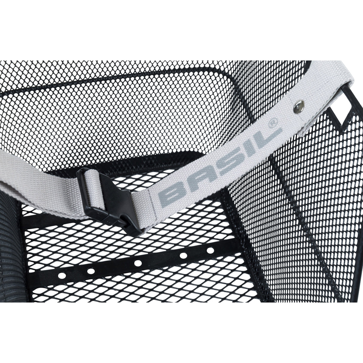 Basil Class - Schoolbag Bicycle basket - On the back - Black