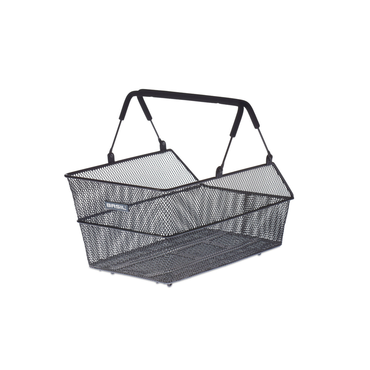 Basil Cento Multi System - Bicycle basket - On the back - Black