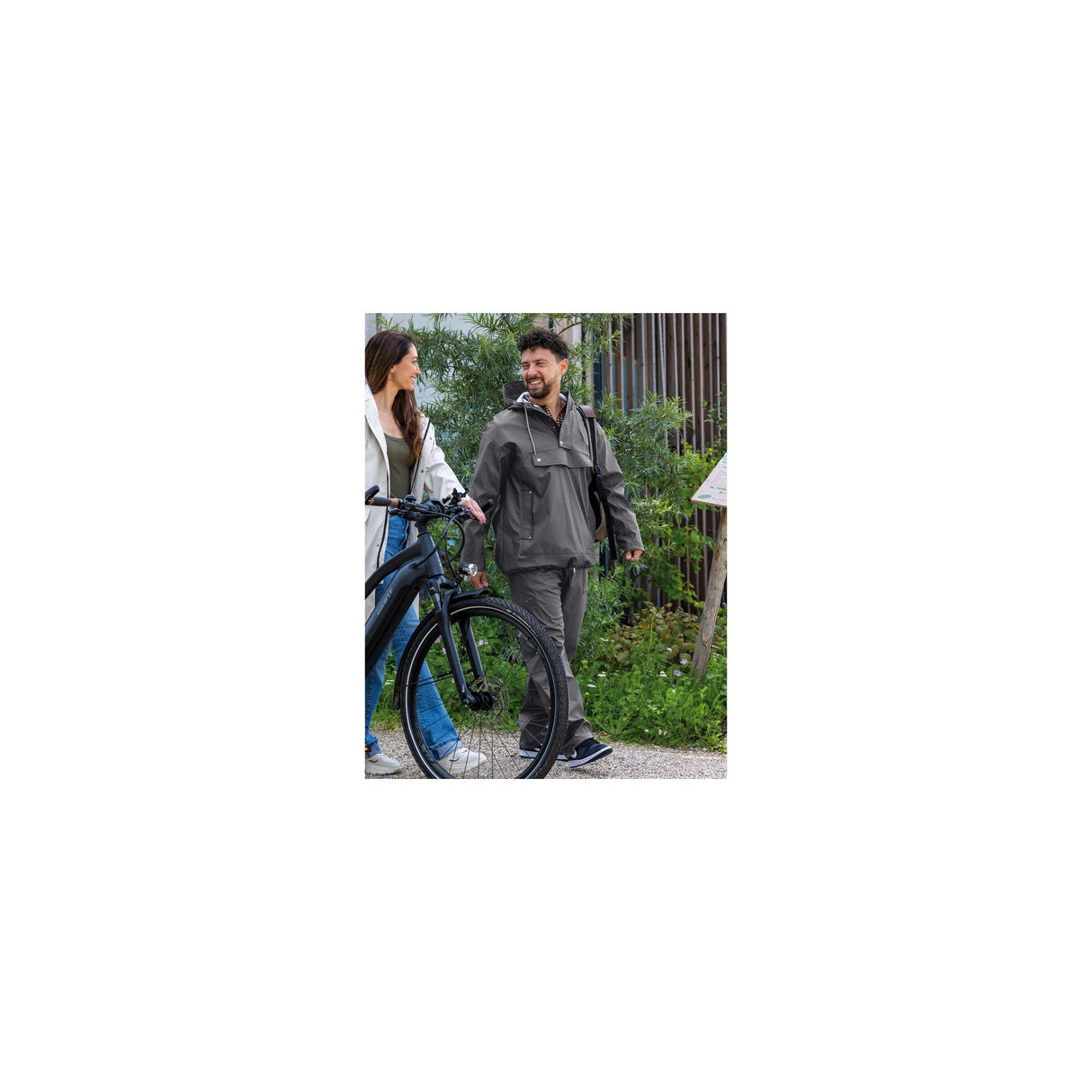 Mirage Raincoat Rainfall Closed Jacket - Size XL - Made from Polyester Soft Touch - Earl Gray