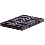 Crata dobrável de plástico pequeno 20 litros dobrável preto