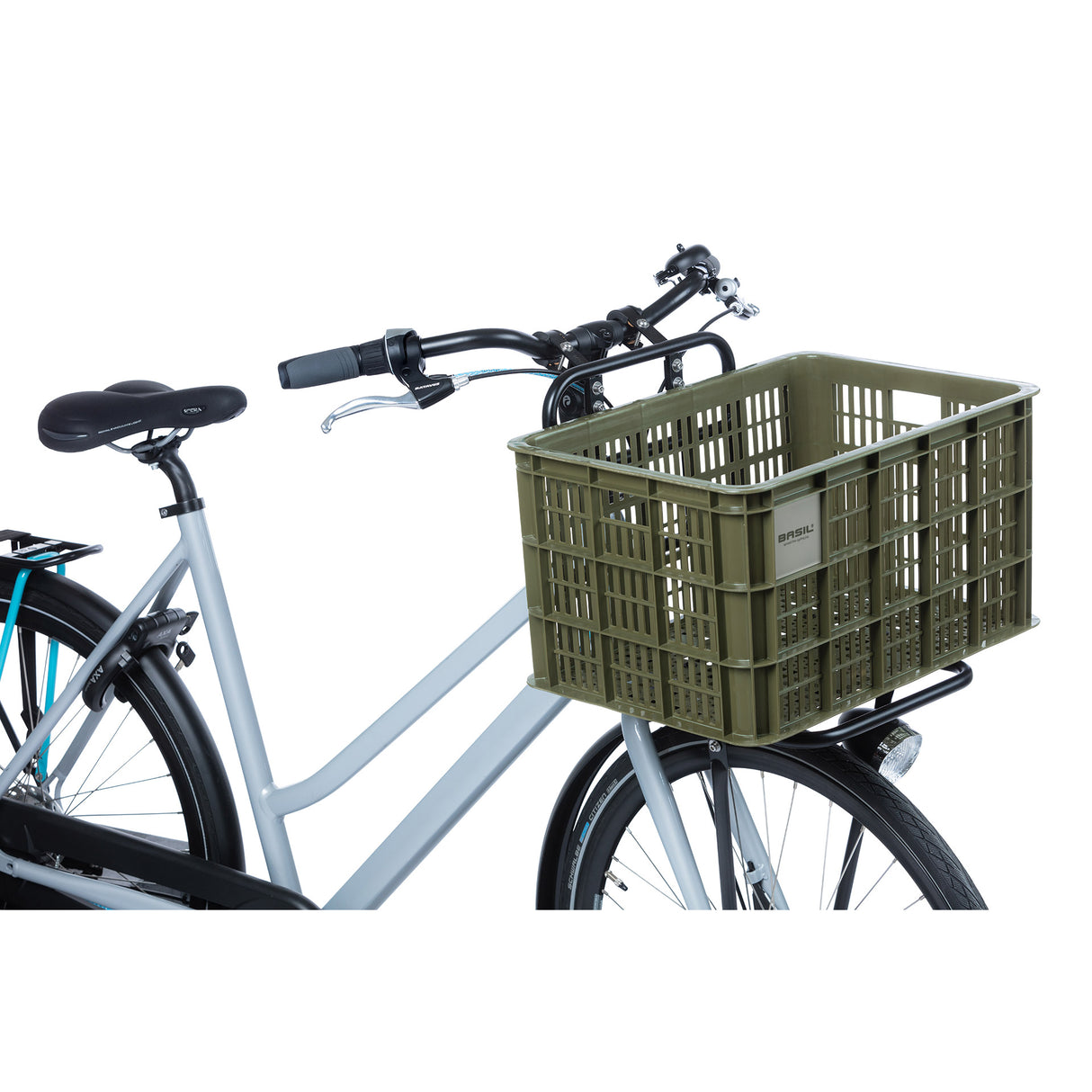 Basil Fietskrat L - Large - 40 liters - Green