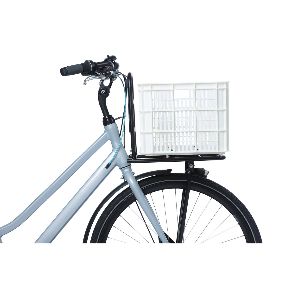 Basil Fietskrat L - Large - 40 litri - Bianco