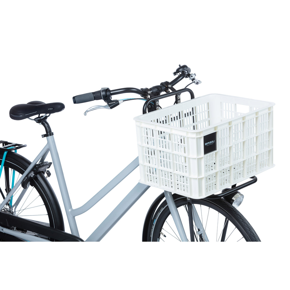 Basil Fietskrat L - Large - 40 litri - Bianco