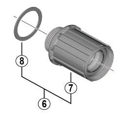 Shimano cassette body 10 11v fh-rs770 y3ex98030