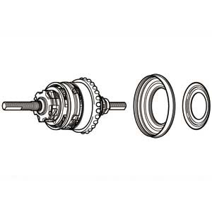 Shimano Y3ET98010 Wnętrze 182 mm Nexus 7V SG-7R40 T M 50