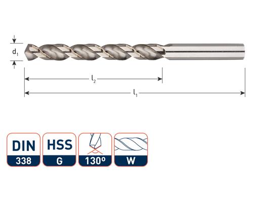Rotec spiraalboor din338 alu 4.0