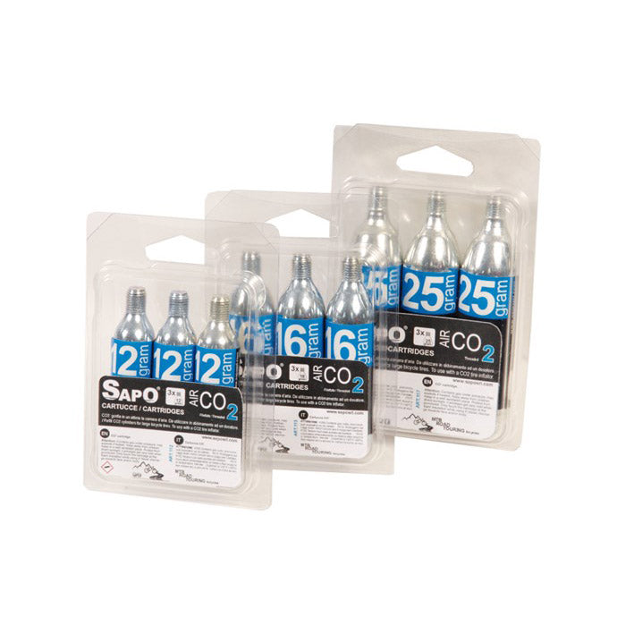 SAPO AIR CARTRIDGES (3) 25GR. pľuzgier CO2