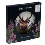 Wild deer set of 4 sustainable rpet picnic plates