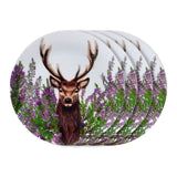 Wild deer set of 4 sustainable rpet picnic plates