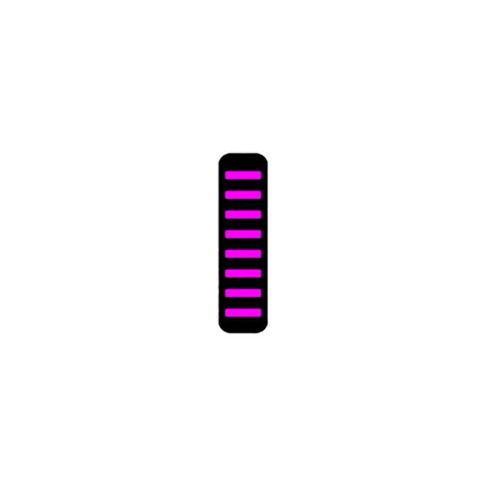 Rrp proguard cable tie - front - sticker - mini - magenta