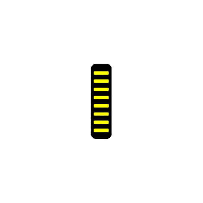 Rrp proguard cable tie - rear - sticker - yellow