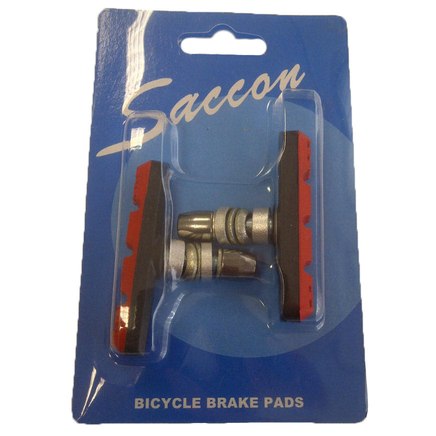 SACCON SET BRAKE-PARS V-BRAKE PM22R Sort rød