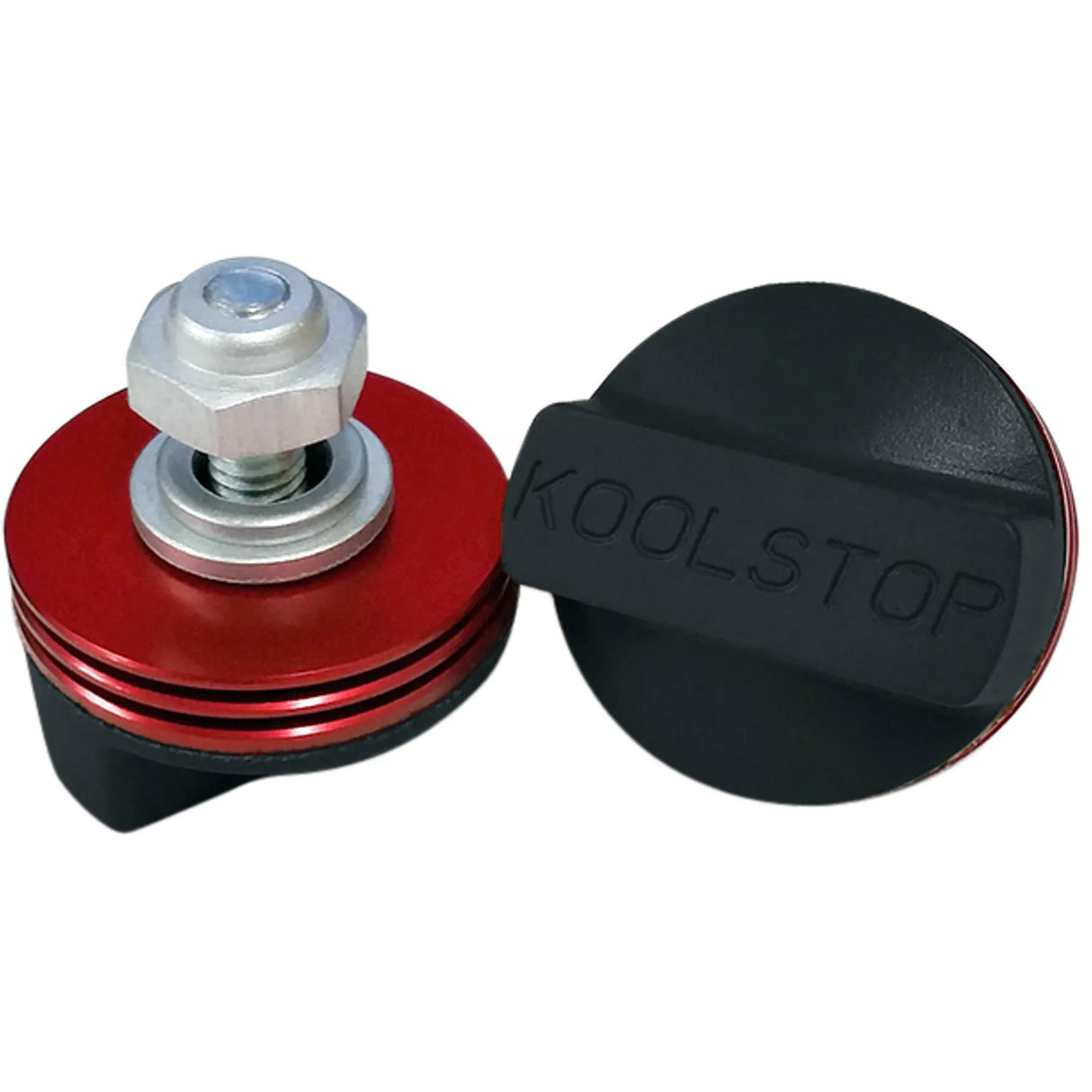 Carbon stop brake block set International Red Black