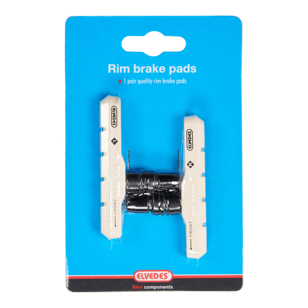 Conjunto de blocos de freio Elvedes V -Brake 72 mm - Branco (no mapa)