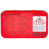 Repair box e-bike aluminum red white 14-piece
