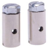 Skrue brystvorter 15 x 8 mm sølv 2 stykker