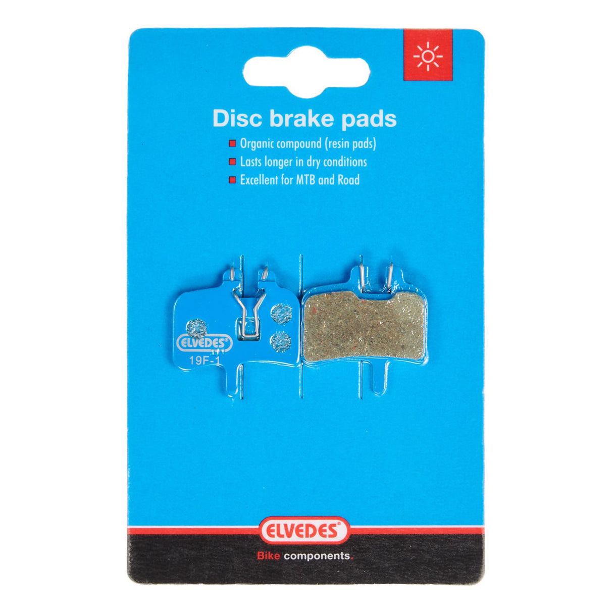 Disc brake block set Elvedes Organic Hayes HFX-Mag HFX 9 MX1 and Promax Hydraulic (1 pair)