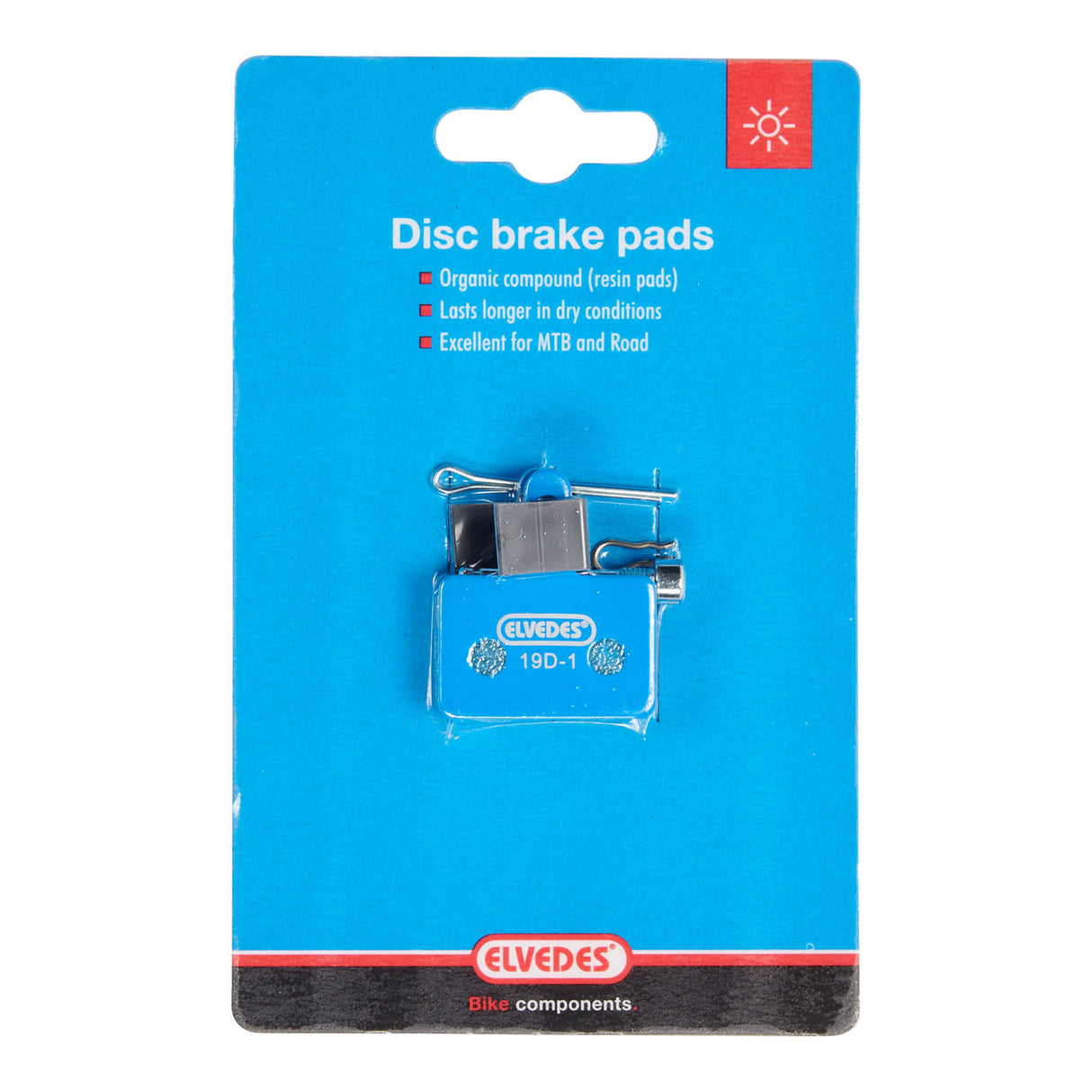 O freio a disco bloqueia o órgão Elvedes. Shimano