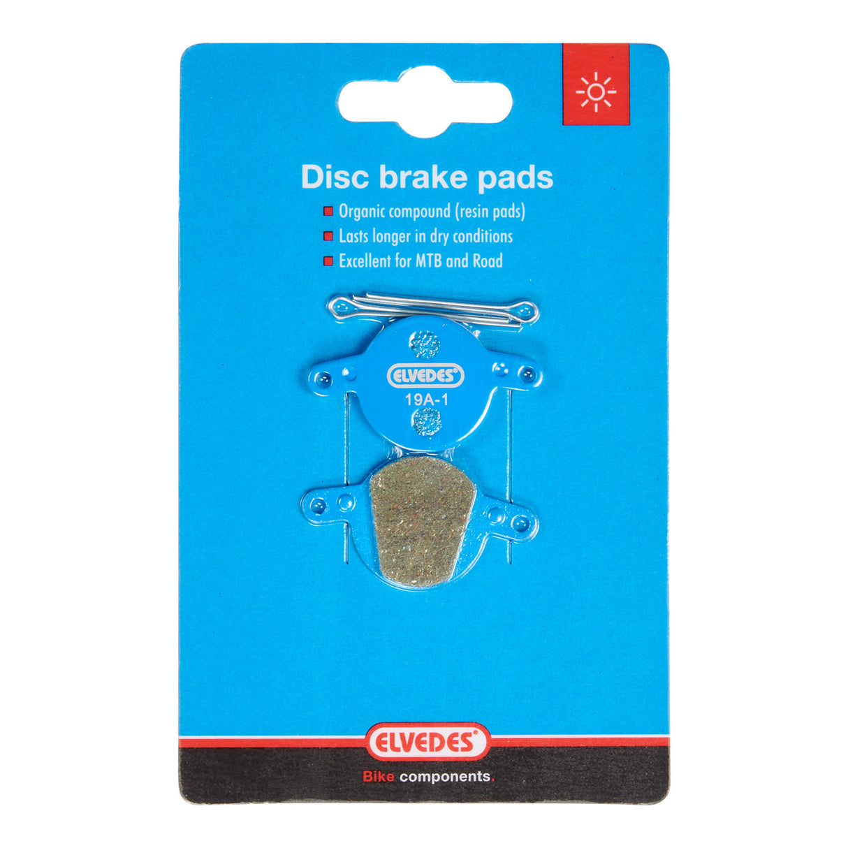 Disc brake pad set Elvedes organic Magura Clara 2001-2002, Louise (FR) 2002-2006