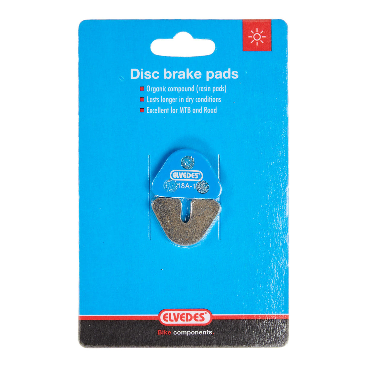 Disc brake block set Elvedes Organic Datech Twincam (1 pair)