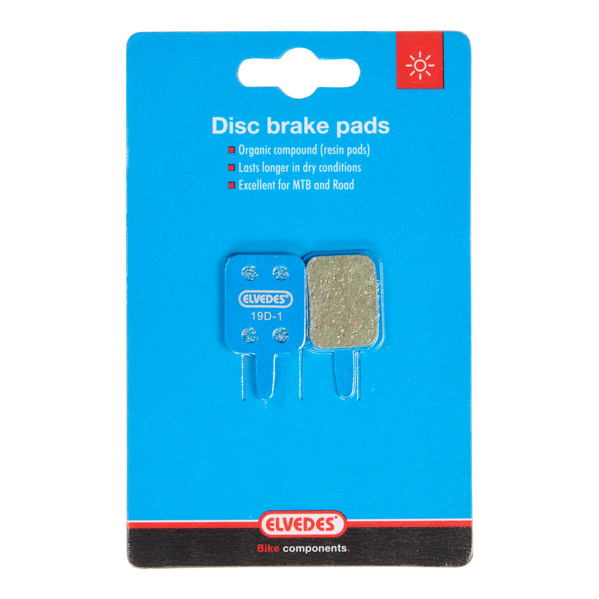 Disc brake block set Elvedes Organic Assess Mechanical (1 pair)