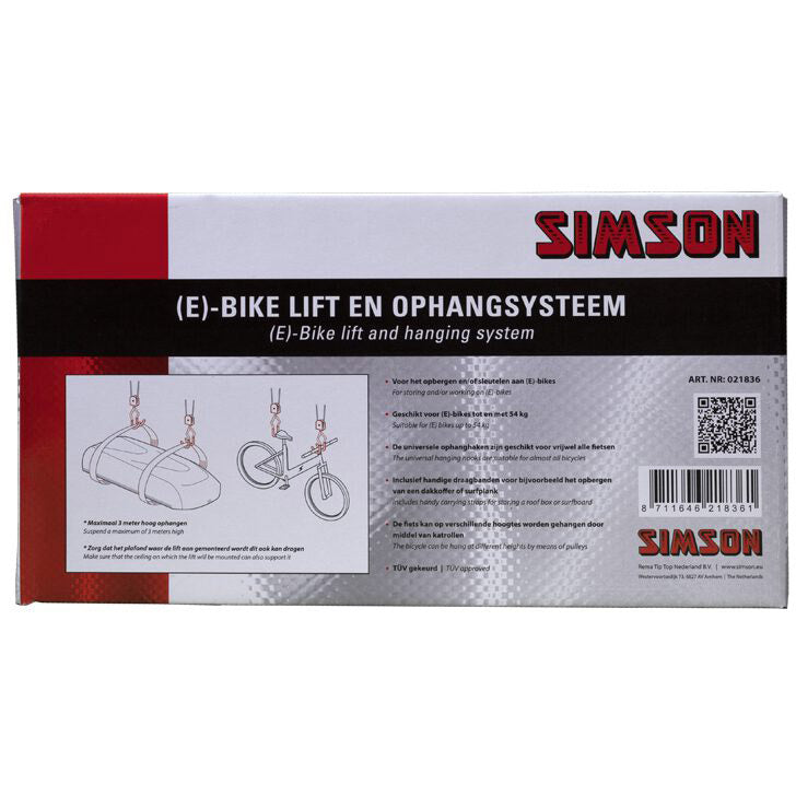 Ťažký bicyklový zdvihák Simson (e-bike)