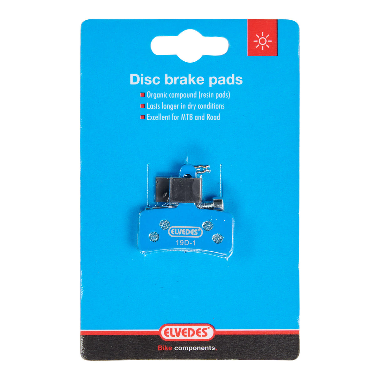 Disc brake block set Elvedes organic Tectro Dorado (E-bike)