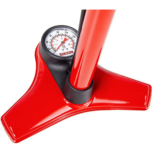Bomba de bicicleta Excelente presión alta 60 cm rojo