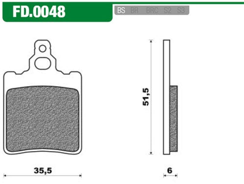 Newfren Brake Pad Set FD0048 RS '96 Rear