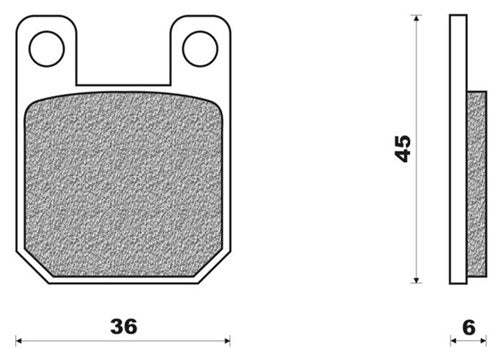 Disc brake block FD0094 AJP 61761