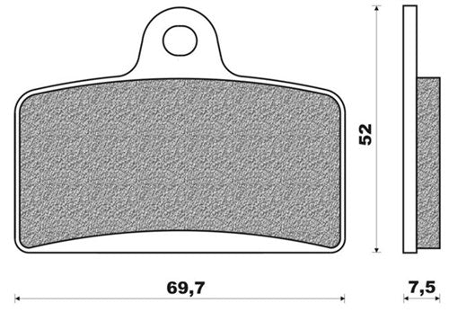 Newfren disc brake block FD0380 Senda V