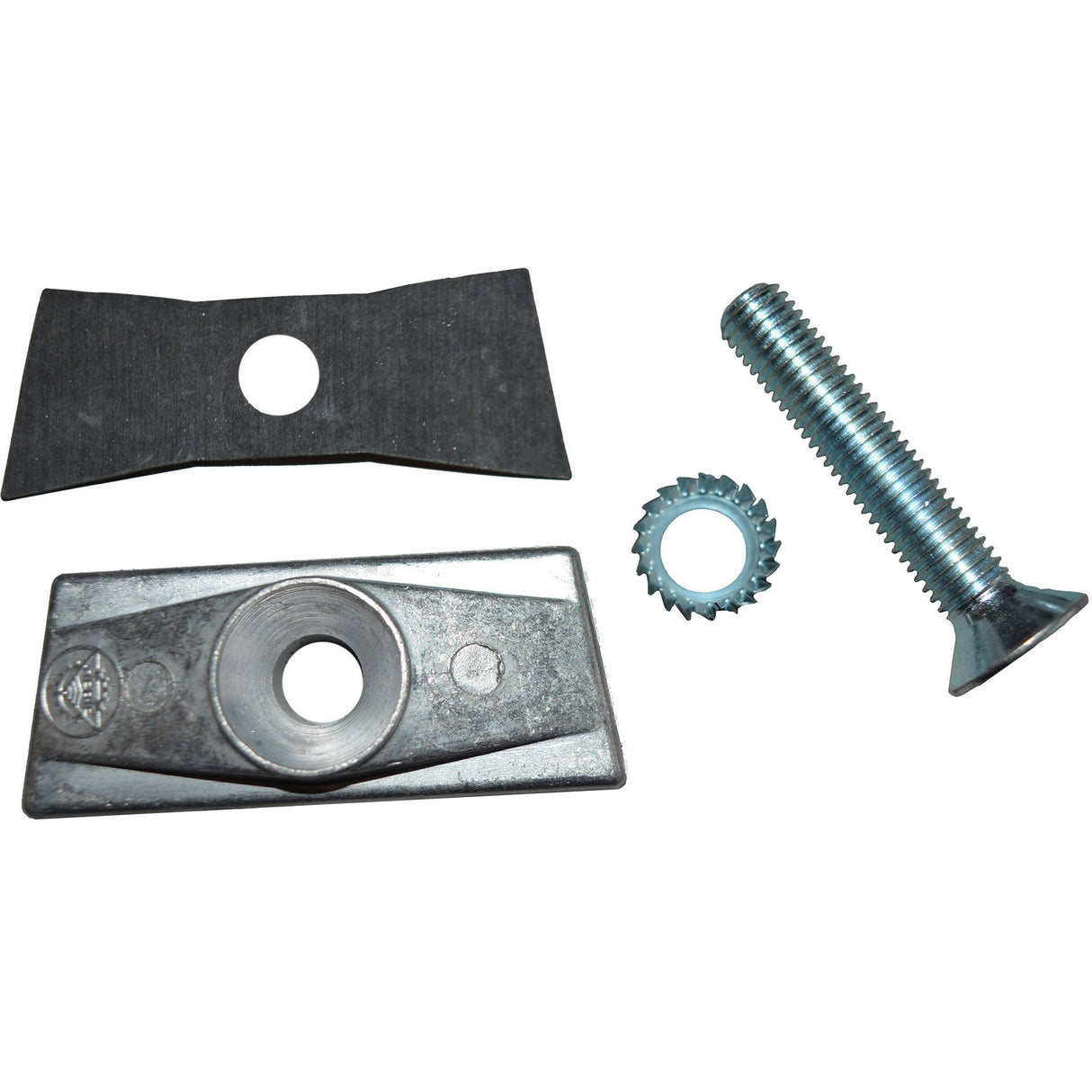 Hebie Plate средна стойка +болт M10x55mm 69902 сребро