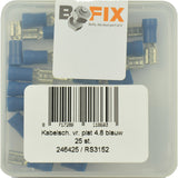 Bofix Cable Bot Amp Woman Plat 4,8mm modrá (25st)