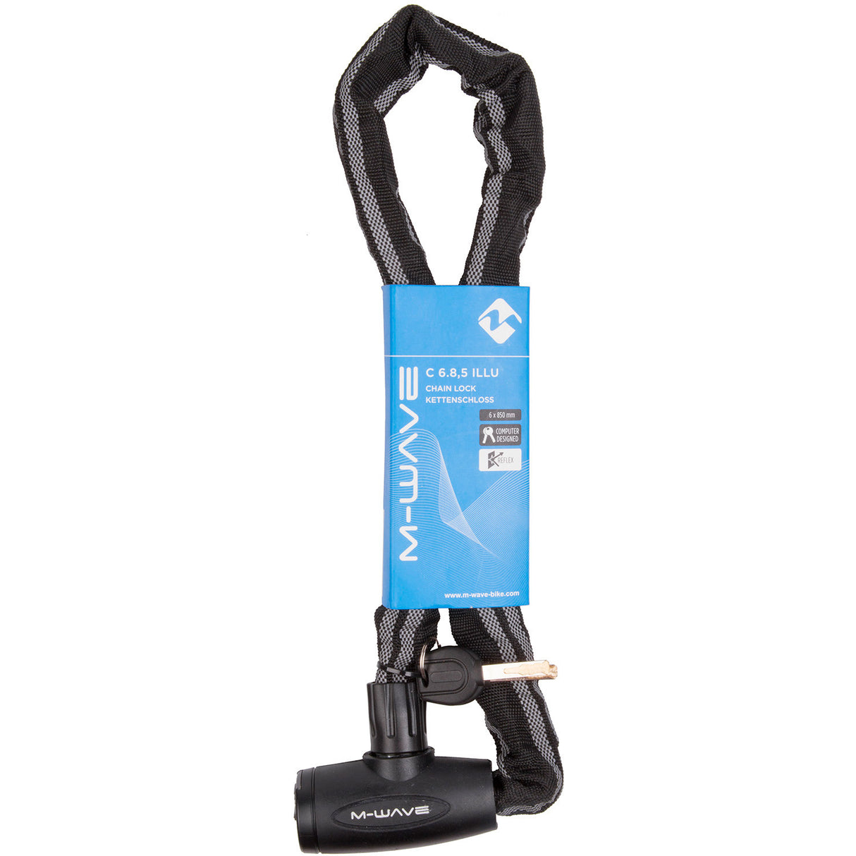 M-Wave chain lock Smart Cat 6x85 cm Black Gray