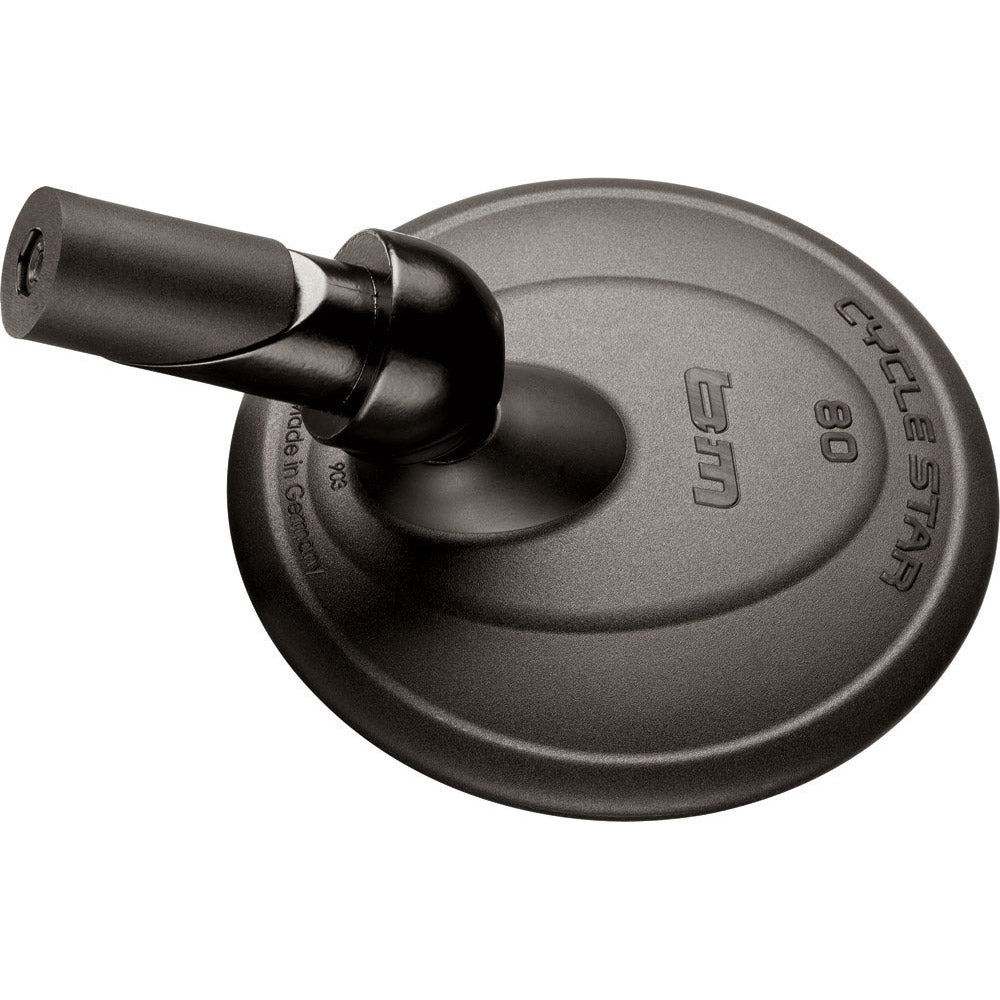 Busch Muller Bumm mirror 80mm Round Bev. In handlebar Black 903 2
