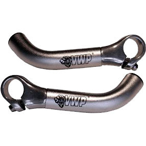 VWP Bar-Ends 08 Silver in alluminio curvo