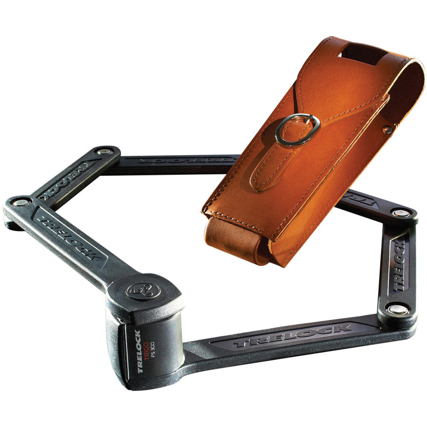 Trelock Foldeslot FS 380 85 con centesimo in pelle di lusso