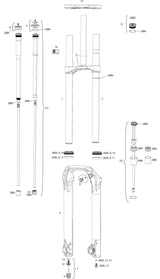 Rockshox verende voorvork boxxer ultimate 27,5 boost susp.fork rs boxxer ult. 27,5 boost 44mm black