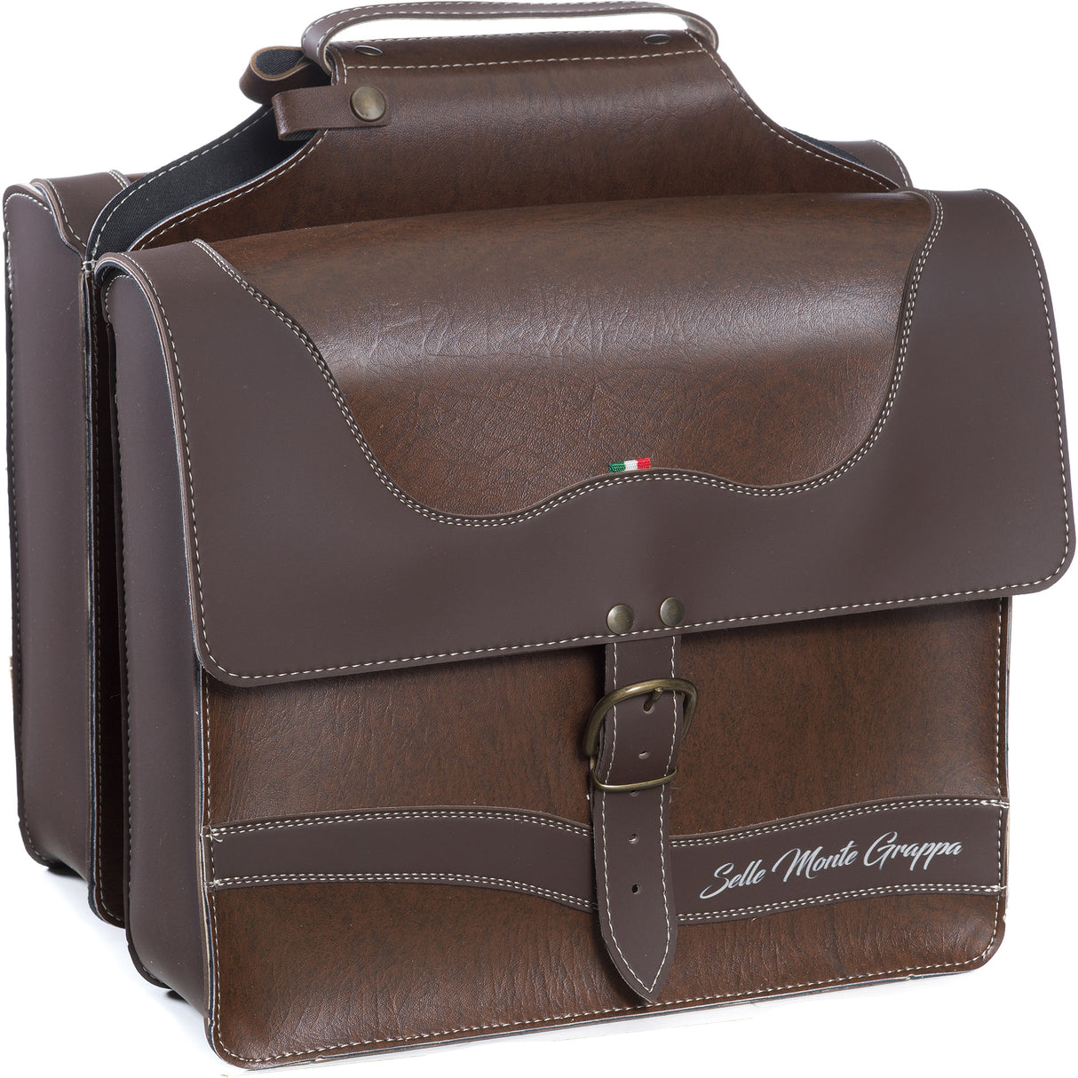 Monte Grappa Onda double pannier brown