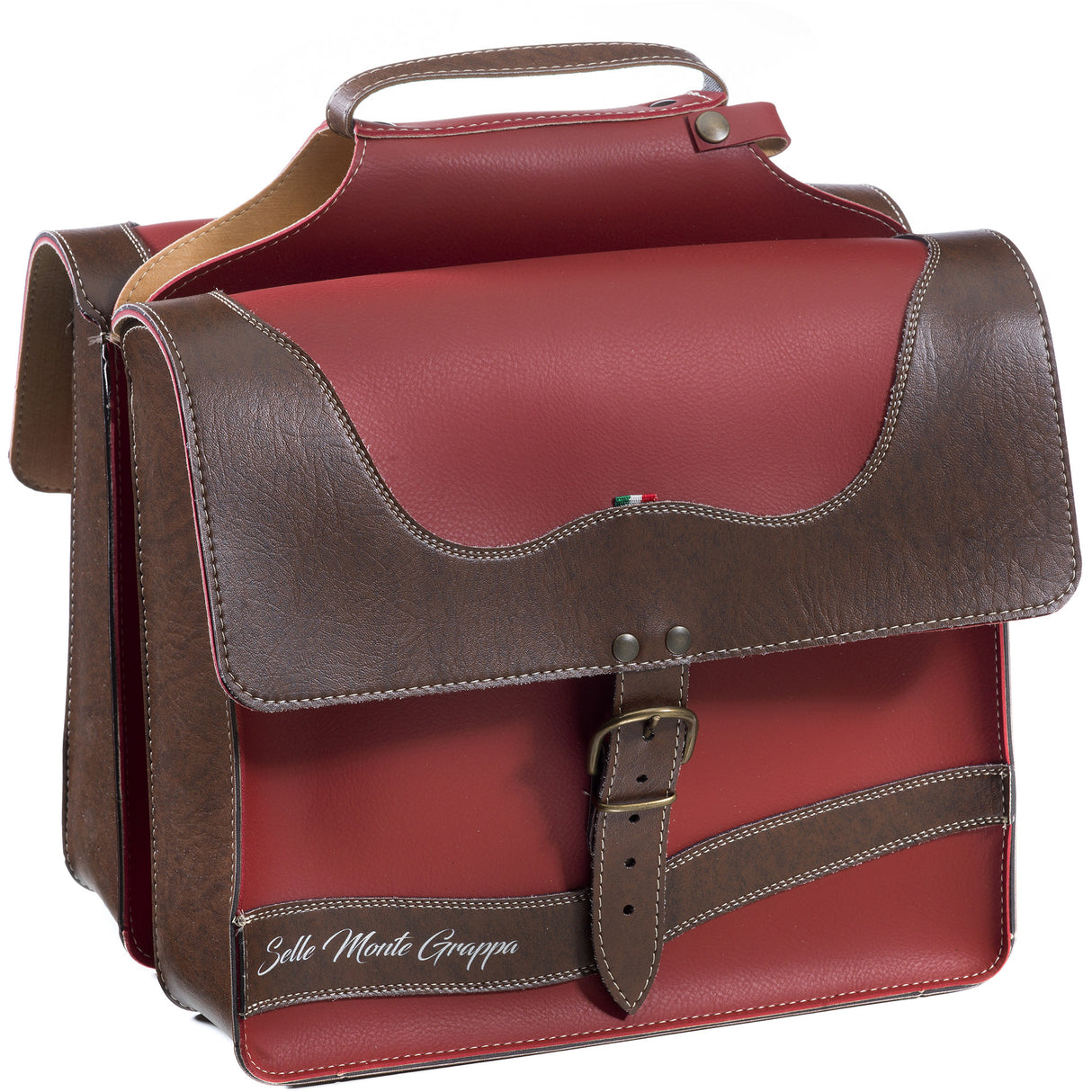 Selle Monte Grappa Monte Grappa Double Bag Onda Rood-Bruin
