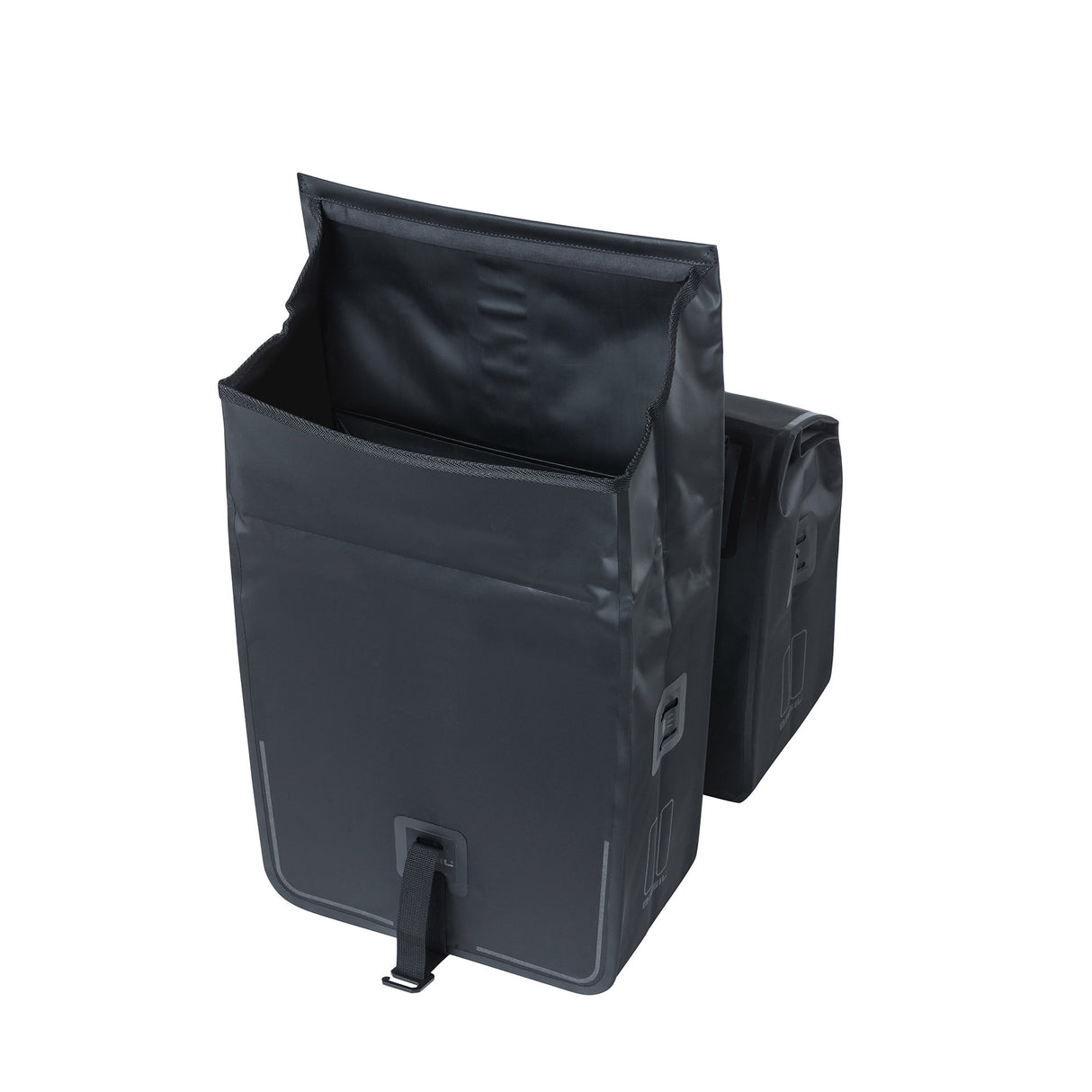 Basil Urban Dry Double Bicycle Bag, Waterproof, 50l, Matt Black