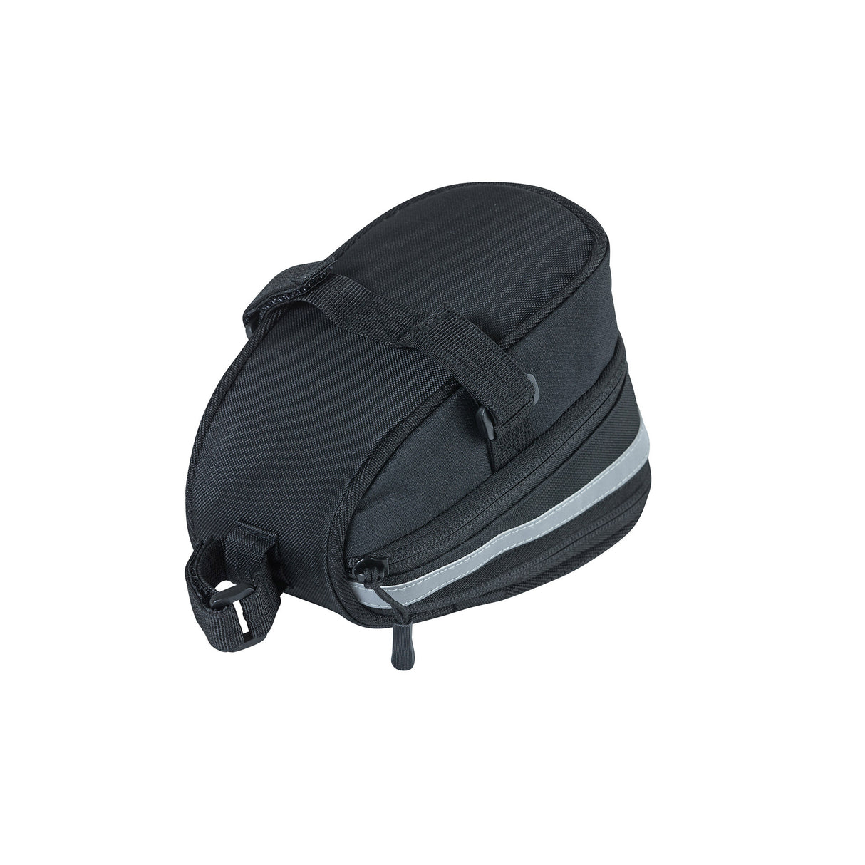 Basil Mada Saddle Sac - compact, noir, 1L, velcro, accessoire de vélo