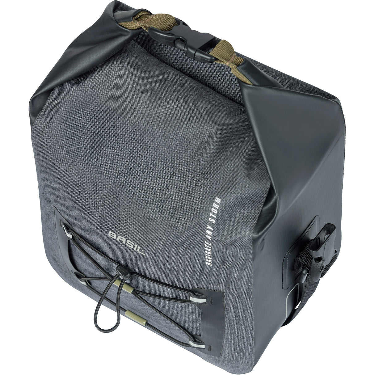 Basil Navigator Storm handlebar bag - sporty bicycle handlebar bag, waterproof, black