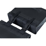 Basil Forte double bicycle bag, black black, water -repellent, 35l