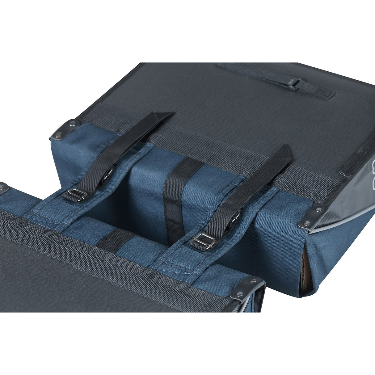 Basilikum dobbelt cykelpose, vand -repellent, marineblå sort, 35L