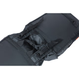 Bazsalikom mérföldes Tarpaulin - dupla kerékpár táska, vízálló, 34L, fekete narancs